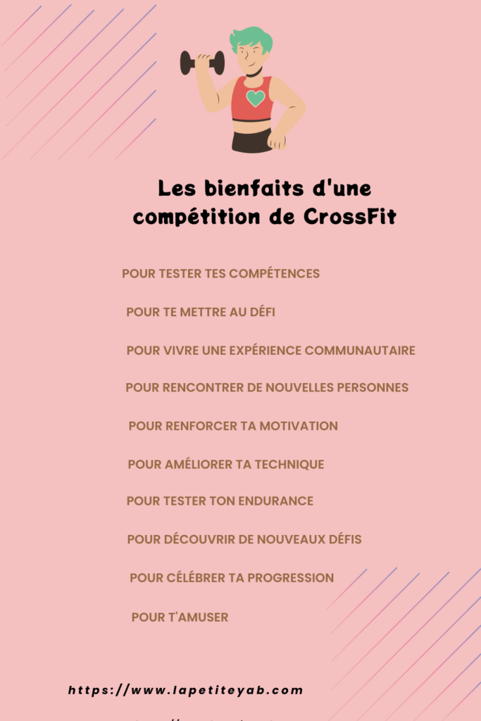 infographie 10 bienfaits CrossFit