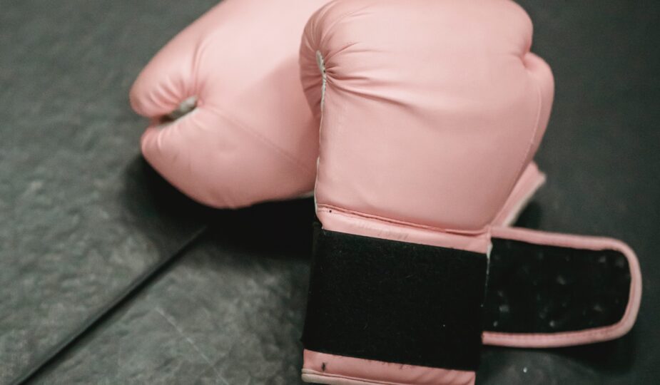 gant de boxe rose